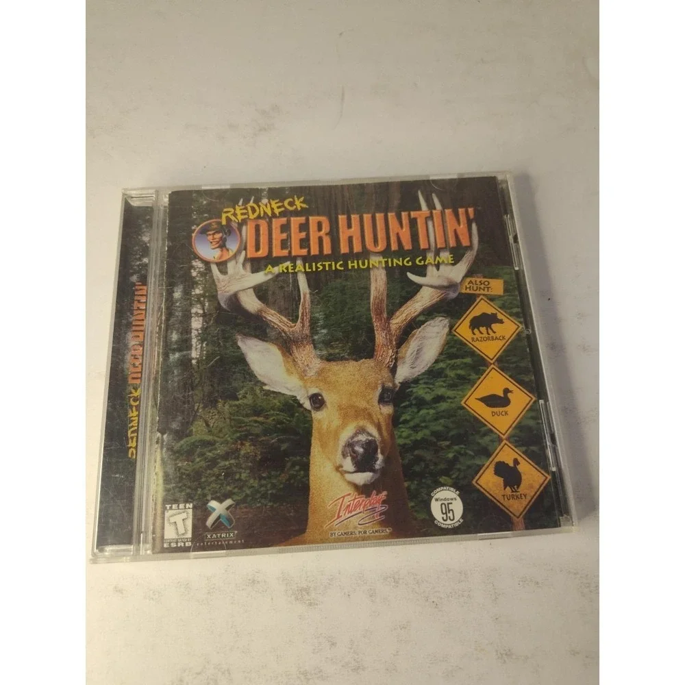 Redneck Deer Huntin' A Realistic Hunting Game CD-ROM 1998 PC Game Xatrix Rated T